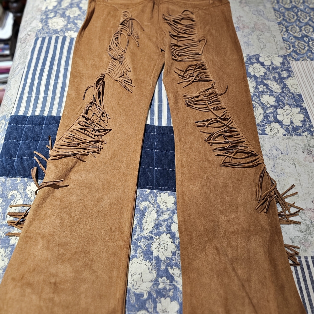 Double D Ranch Tan Suede Pants